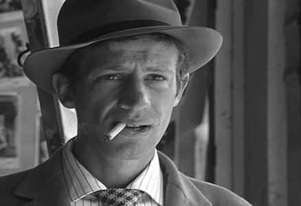 Jean-Paul Belmondo in Breathless