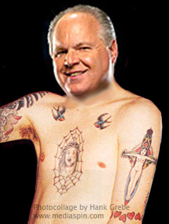 Rush Limbaugh Tattooed Collage