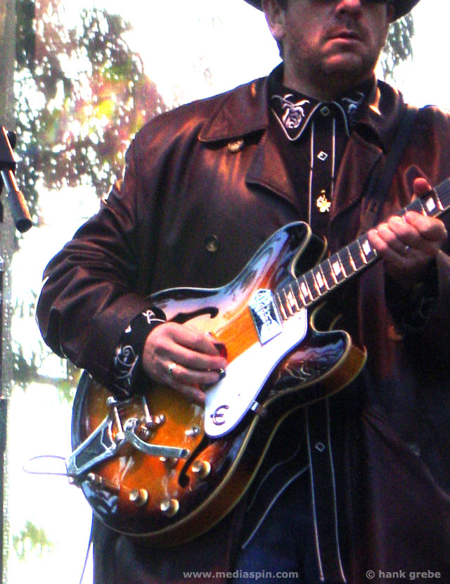 Elvis Costello Guitar Close up