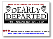 Dearly Departed Tours website