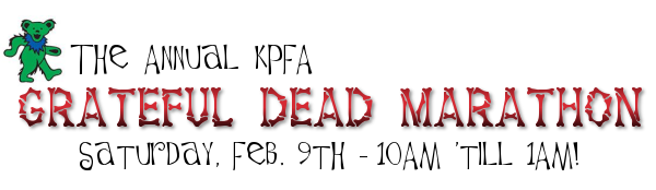 KPFA Grateful Dead Marathon Banner