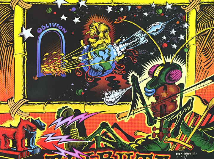 Detail from Psychedelic Poster by Rick Griffin