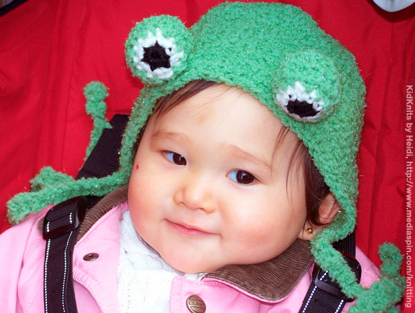 Knitted Froggie Hat