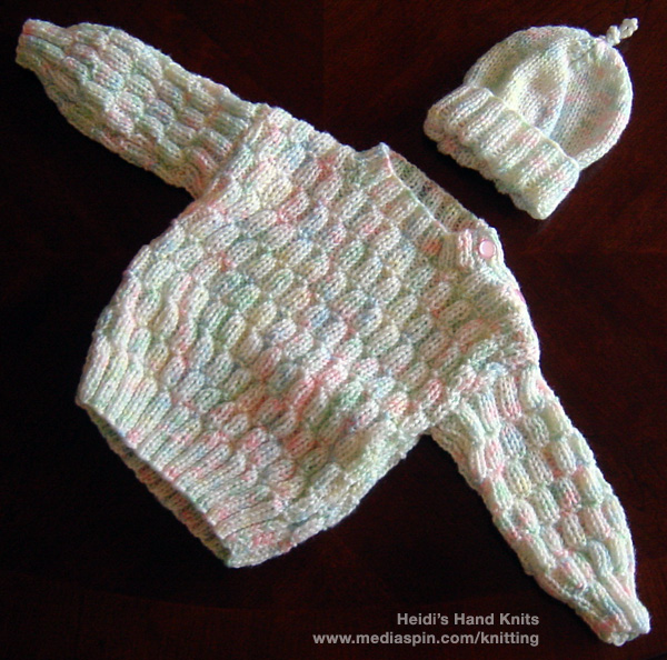 Baby Sweater and Hat Set