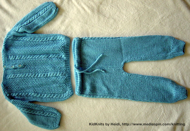 Knitted Baby Pajama Suit