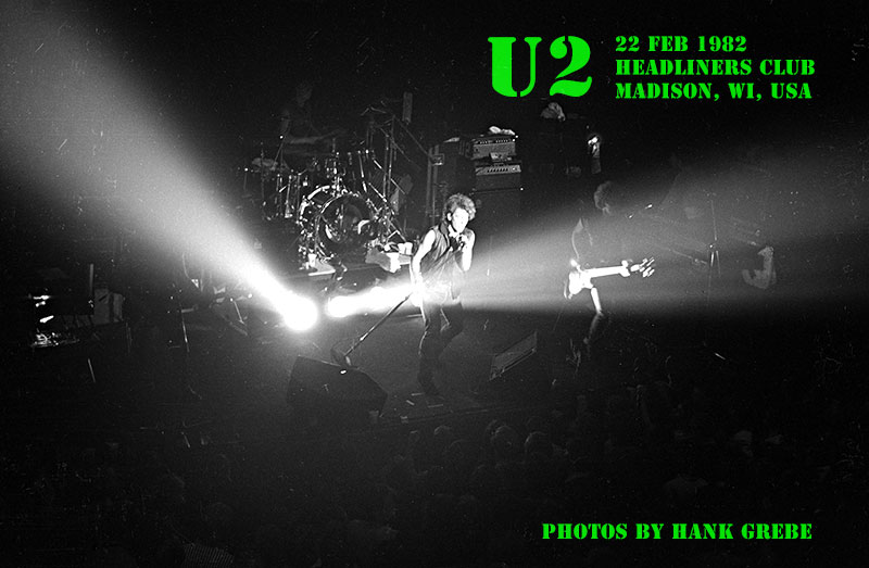 U2 in concert Feb. 22, 1982