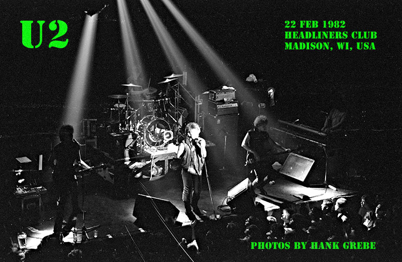 U2 in concert Feb. 22, 1982