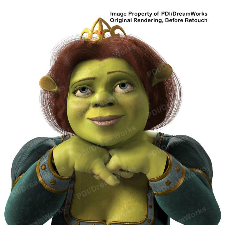 Photoshop Retouching[1]: Shrek 2, Beast Fiona