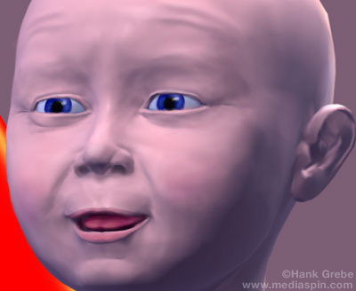 Baby Face After Retouching