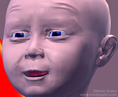 Baby Face Before Retouching