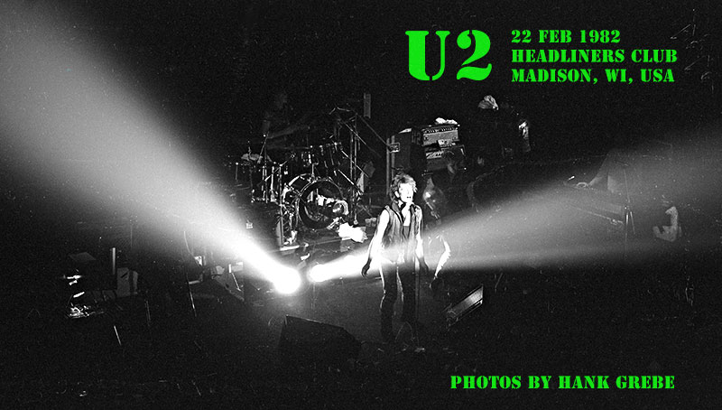 U2 in concert Feb. 22, 1982